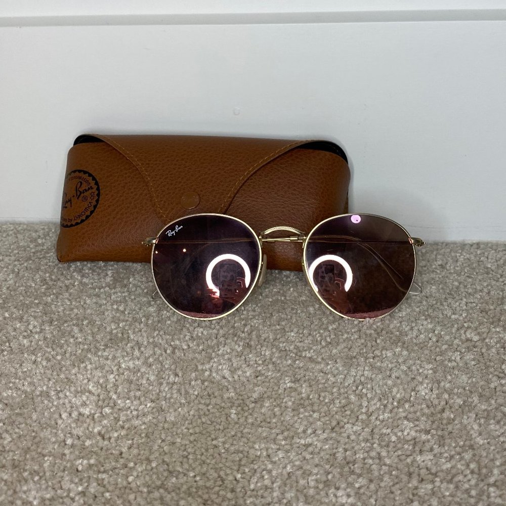 Ray Ban Round Flash Lenses Sunglasses